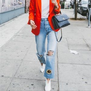 Anine Bing Light Blue Distressed Jeans